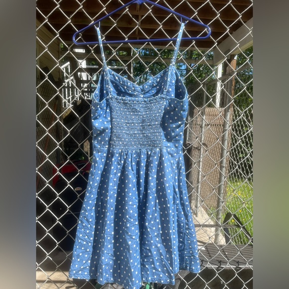 Aeropostale Denim Polka Dot Dress - Picture 2 of 5
